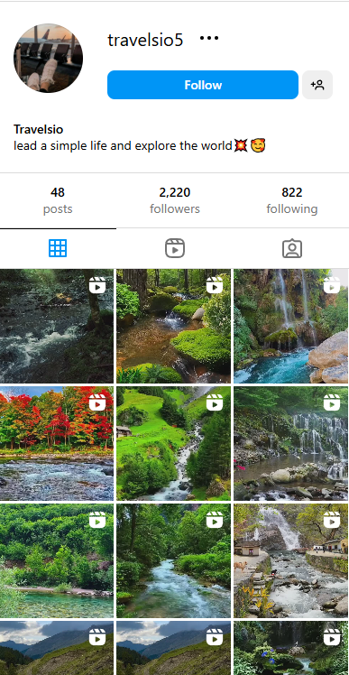 NATURE 2.2K Instagram account