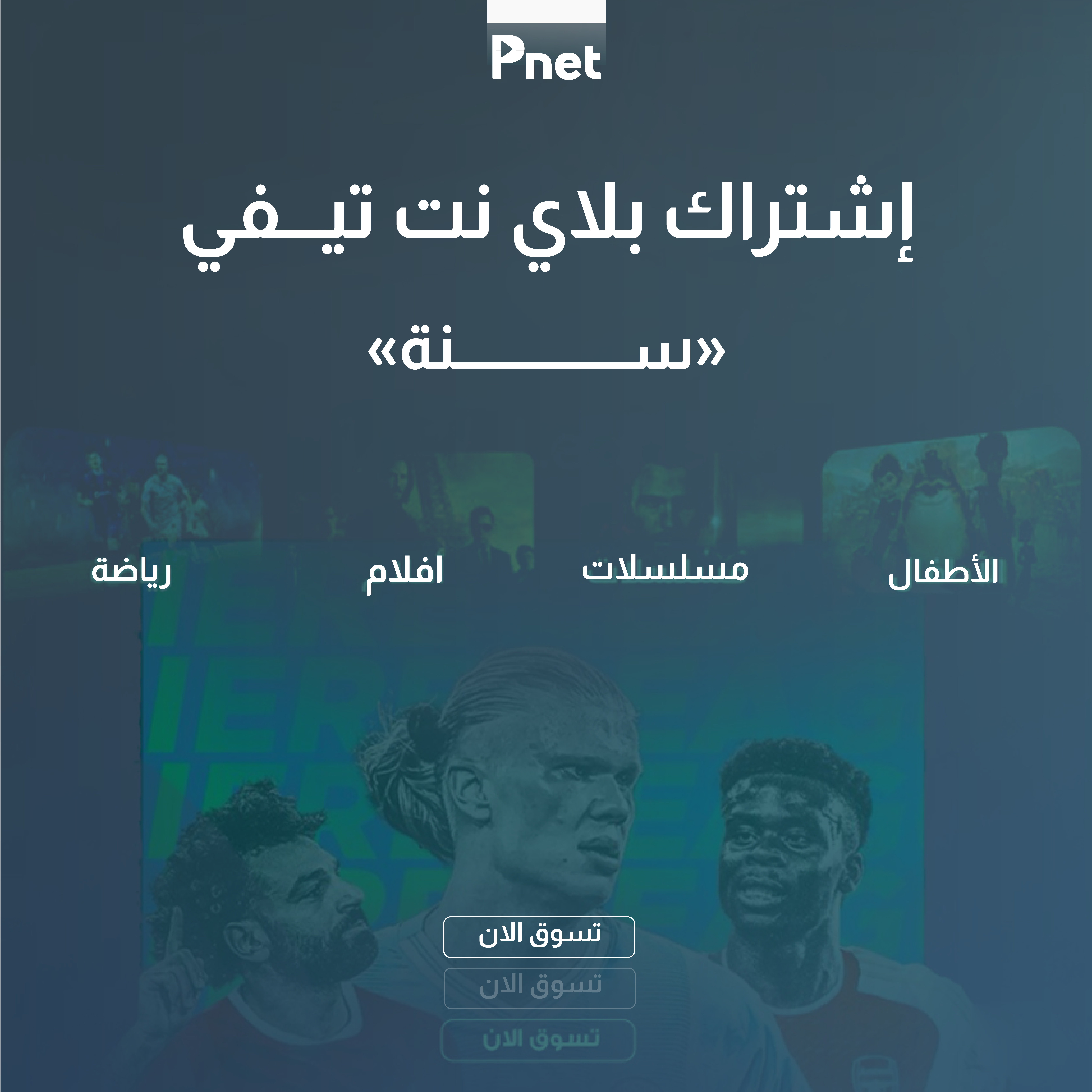 اشتراك بلاي نت تيفي "سنة"
