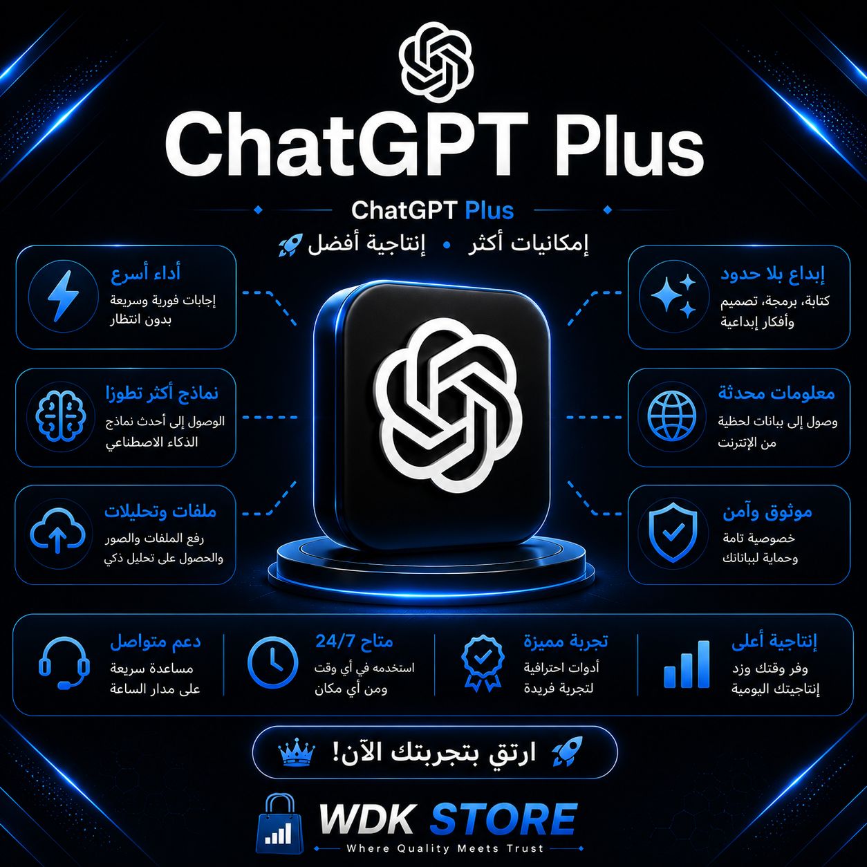 ChatGPT Plus - شهر  (ضمان)