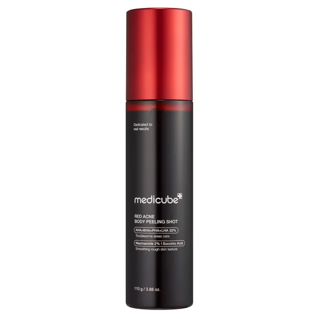 Medicube Red Body Peeling Shot Cleanser | AHA BHA Body Exfoliator